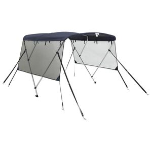 vidaXL Strie&scaron;ka Bimini s 3 obl&uacute;kmi a sieť. stenami 183x(170-182)x137cm