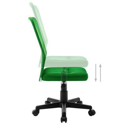 vidaXL Kancelárska stolička zelená 44x52x100 cm sieťovinová látka