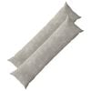 vidaXL Poťah na podložku 2 pcs HEERLEN Svetlosiv&aacute; 40 x 145 cm
