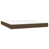vidaXL Boxspring posteľ s matracom tmavohned&aacute; 160x200 cm l&aacute;tka