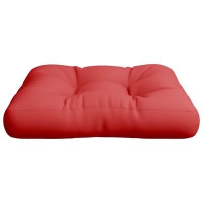 vidaXL Podložka na paletový nábytok, červená 60x60x12 cm, látka