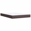 vidaXL Boxspring posteľ s matracom tmavohned&aacute; 160x200 cm l&aacute;tka