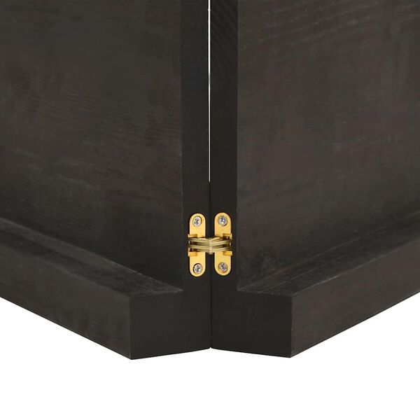 vidaXL Stolová doska tmavohnedá 220x50x(2-6)cm ošetrený masív hrany