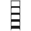 vidaXL Knižnica čierna 50x33x153 cm kompozitn&eacute; drevo