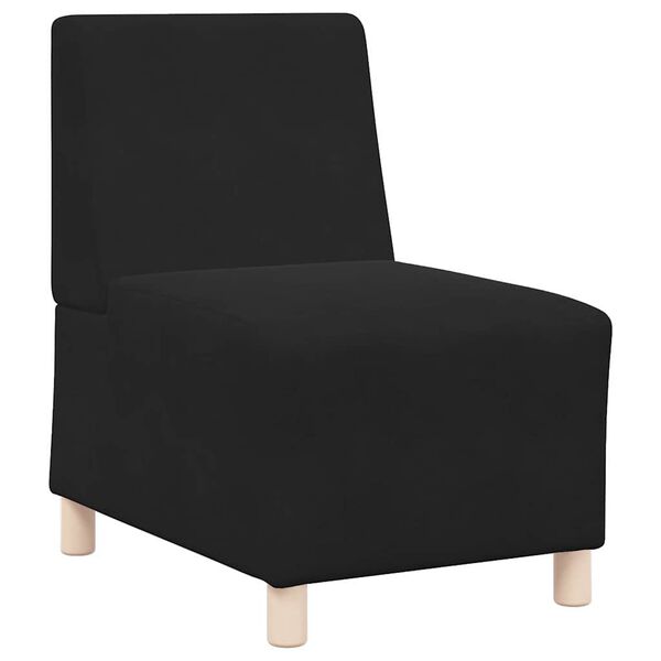 vidaXL Bezr&uacute;čkov&aacute; modul&aacute;rna sofa jednotka 2 pcs Čierna 55 x 74 x 82 cm
