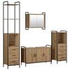 vidaXL Set kabinetov do k&uacute;peľne 4 ks Dub artisan 40 x 36 x 200,5 cm
