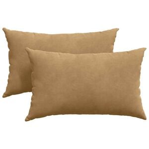 vidaXL Vank&uacute;&scaron;e na pohovku 2 pcs Hned&aacute; 50 x 30 cm Kord&uacute;rov&aacute; tkanina