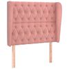 vidaXL Čelo postele so z&aacute;hybmi čierne 93x23x118/128 cm zamat