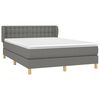 vidaXL Boxspring posteľ s matracom tmavosiv&aacute; 140x200 cm l&aacute;tka