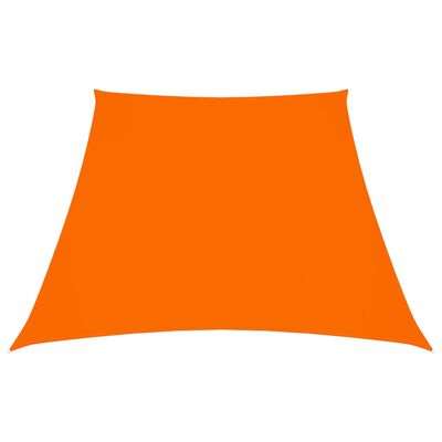 vidaXL Tieniaca plachta, oxford, lichobežníková 2/4x3 m, oranžová