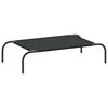vidaXL Vyv&yacute;&scaron;en&aacute; posteľ pre psa Black 90x50x20 cm Oxford Fabric Steel