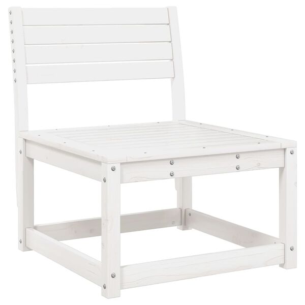 vidaXL 6-dielna záhradná sedacia súprava biela borovicový masív