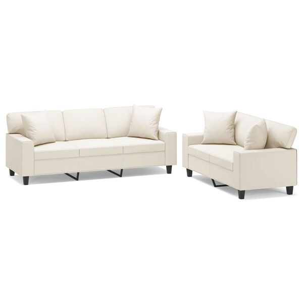 vidaXL 2-dielna sedacia s&uacute;prava s vank&uacute;&scaron;mi kr&eacute;mov&aacute; umel&aacute; koža