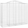 vidaXL Obl&uacute;kov&yacute; gabionov&yacute; k&ocirc;&scaron; 200x50x160/180 cm pozinkovan&eacute; železo
