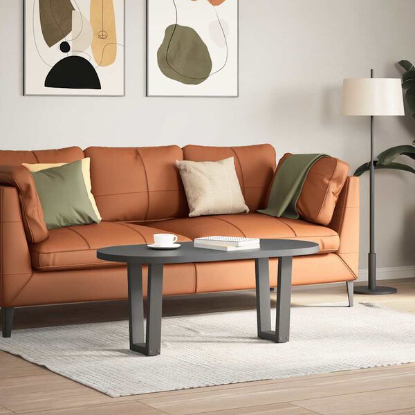 vidaXL Nohy konferenčného stolíka v tvare V, 2 ks, antracitové, 28 x (42-43,3) cm, oceľ