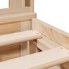 vidaXL Posteľ s knižnicou bez matraca 180x200 cm borovicový masív