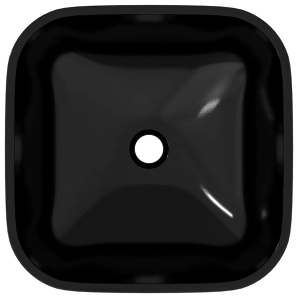 vidaXL Um&yacute;vadlo sklo 42x42x14 cm čierne