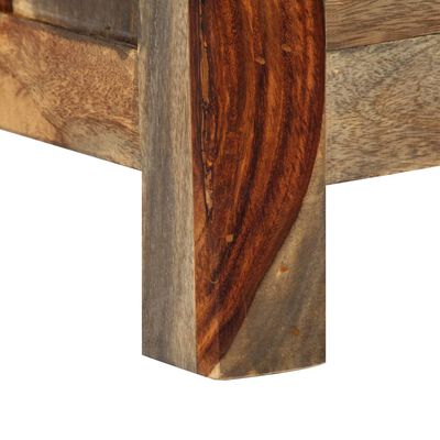 vidaXL Komoda sivá 100x30x50 cm masívne sheeshamové drevo