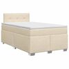 vidaXL Posteľ boxspring s matracom Kr&eacute;mov&aacute; 120 x 200 cm L&aacute;tka