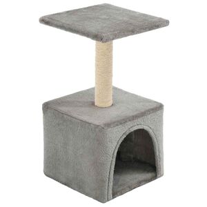 vidaXL &Scaron;krabadlo pre mačky, sisalov&yacute; stĺpik 55 cm, siv&eacute;