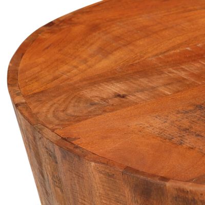 vidaXL Konferenčný stolík Ø52x30 cm masívne hrubé mangovníkové drevo
