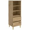 vidaXL Highboard Dub artisan 40 x 36 x 110 cm Kompozitn&eacute; drevo