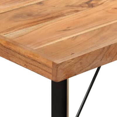 vidaXL Barový stôl 150x70x107 cm masívna akácia a železo
