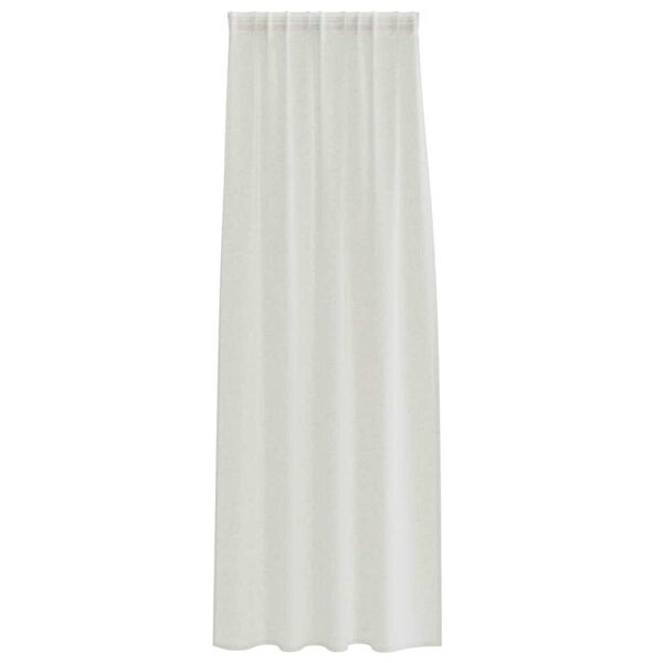 vidaXL Voile z&aacute;clona so z&aacute;clonami 2 pcs Kr&eacute;mov&aacute; 225 x 140 cm Polyester