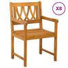 vidaXL Vonkaj&scaron;ia lavička 8 pcs Pr&iacute;rodn&aacute; 56 x 55,5 x 90 cm