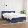 vidaXL Boxspring posteľ s matracom modr&yacute; 140x190 cm l&aacute;tka