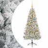 vidaXL Umel&yacute; vianočn&yacute; stromček s vianočn&yacute;mi guľami 120 cm 150 LED