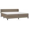 vidaXL Boxspring posteľ s matracom sivohned&yacute; 200x200 cm l&aacute;tka