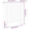 vidaXL Kryt na radi&aacute;tor voskov&yacute; hned&yacute; 79,5x19x84 cm mas&iacute;vna borovica