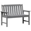 vidaXL Z&aacute;hradn&aacute; lavička Svetlosiv&aacute; 120 x 59 x 88 cm HDPE