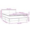 vidaXL Posteľn&yacute; r&aacute;m boxspring s matracom čierny 160x210 cm zamat