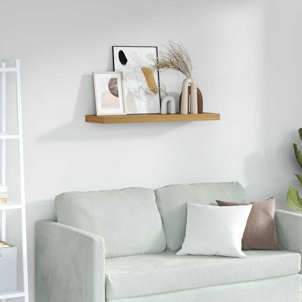 vidaXL Stenn&aacute; polica N&aacute;stenn&yacute; Hned&aacute; 80 x 23,5 x 4 cm Kompozitn&eacute; drevo