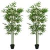vidaXL Umel&yacute; bambusov&yacute; strom 2 pcs Zelen&aacute; 45 x 18 x 175 cm