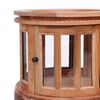 vidaXL Vitrínová skrinka prírodná farba 50x50x76 cm masívne mahagónové drevo