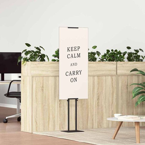 vidaXL St&aacute;nky na v&yacute;stavy Čierna 30 x 23,5 x 210 cm Oceľ