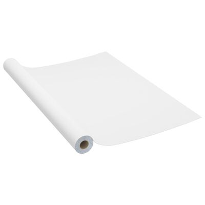 vidaXL Samolepiacia fólia na nábytok biela 500x90 cm PVC