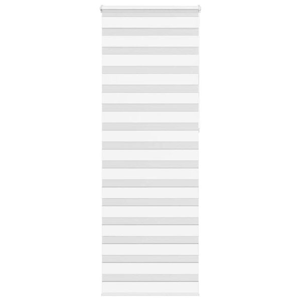 vidaXL Zebra roleta biela 75x230 cm &scaron;&iacute;rka l&aacute;tky 70,9 cm polyester