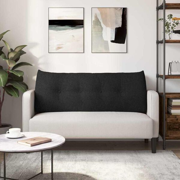 vidaXL Podu&scaron;ka na chrb&aacute;t Čierna 120 x 24 x 50 cm l&aacute;tka