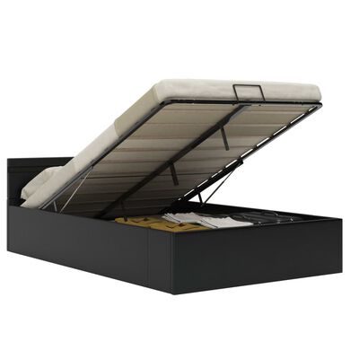 vidaXL Hydraulický posteľný rám+úložný priestor, LED, 120x200 cm