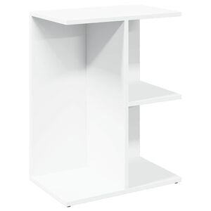 vidaXL Nočn&yacute; stol&iacute;k Biely 46,5x29x61 cm Upraven&eacute; drevo