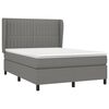 vidaXL Boxspring posteľ s matracom tmavosiv&aacute; 140x200 cm l&aacute;tka