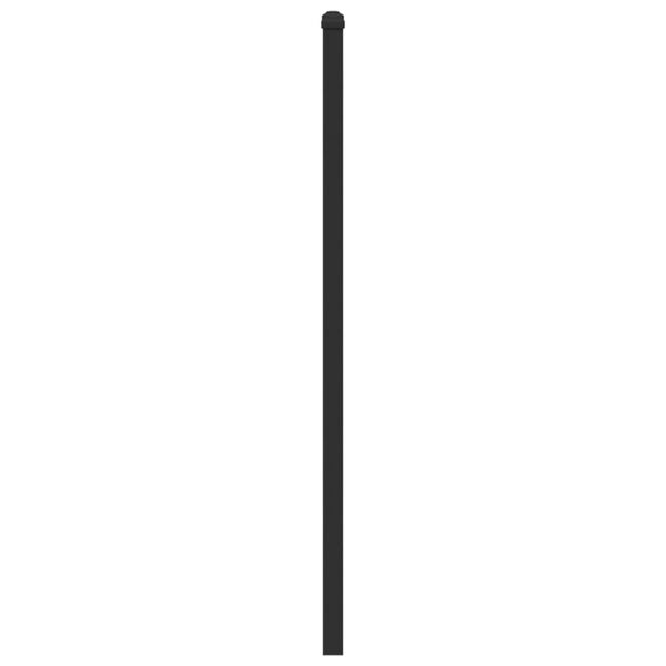 vidaXL Čelo postele, tmav&yacute; dub 150 cm, kompozitn&eacute; drevo a oceľ