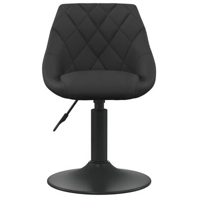 vidaXL Jedálenská stolička čierna zamatová
