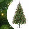 vidaXL Vianočn&yacute; stromček s 300 LED-i so stojanom Zelen&aacute; 180 cm PE