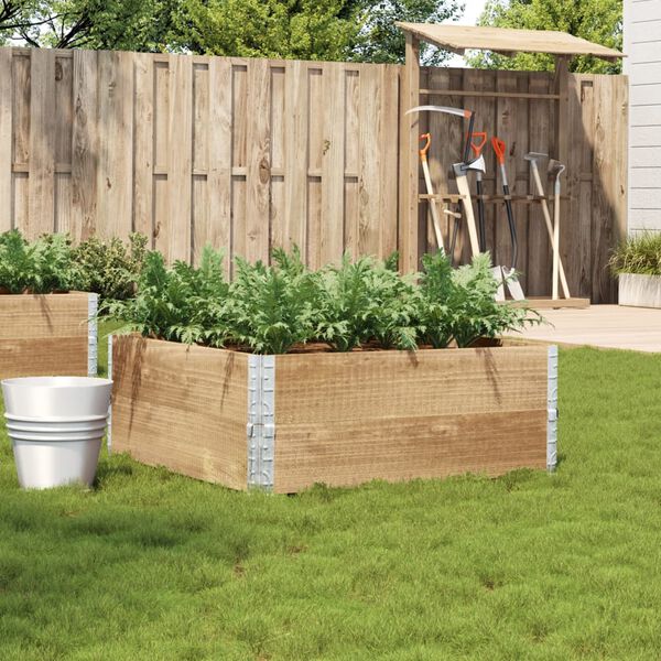 vidaXL Záhradný kvetináč 100x100 cm masívna borovica