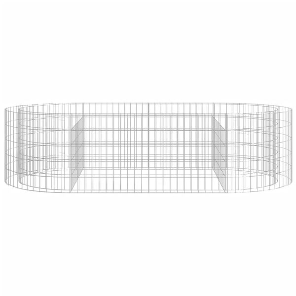 vidaXL Gabiónový vyvýšený záhon pozinkované železo 200x100x50 cm